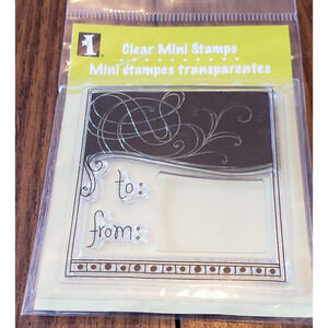 New Clear Mini To From Dimensions Crafts Calligraphy Stamp